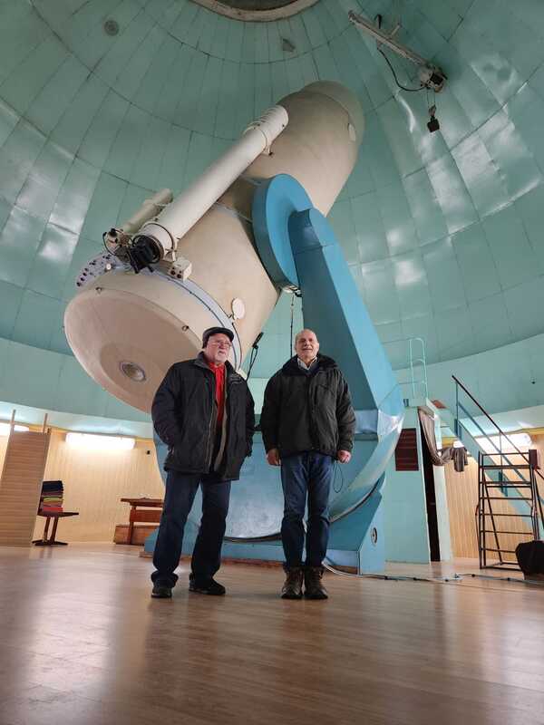 Užņēmējs no ASV Jānis Kancāns viesojās Baldones observatorijā.
